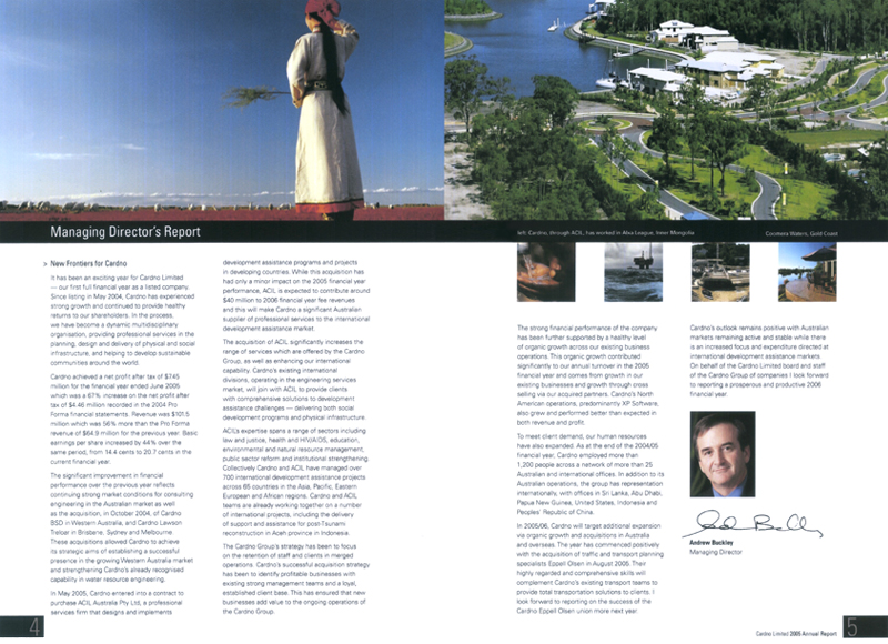 Cardno Limited - Annual report design