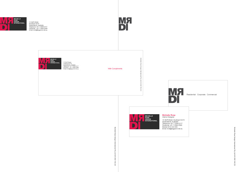 MRDI - Stationery design