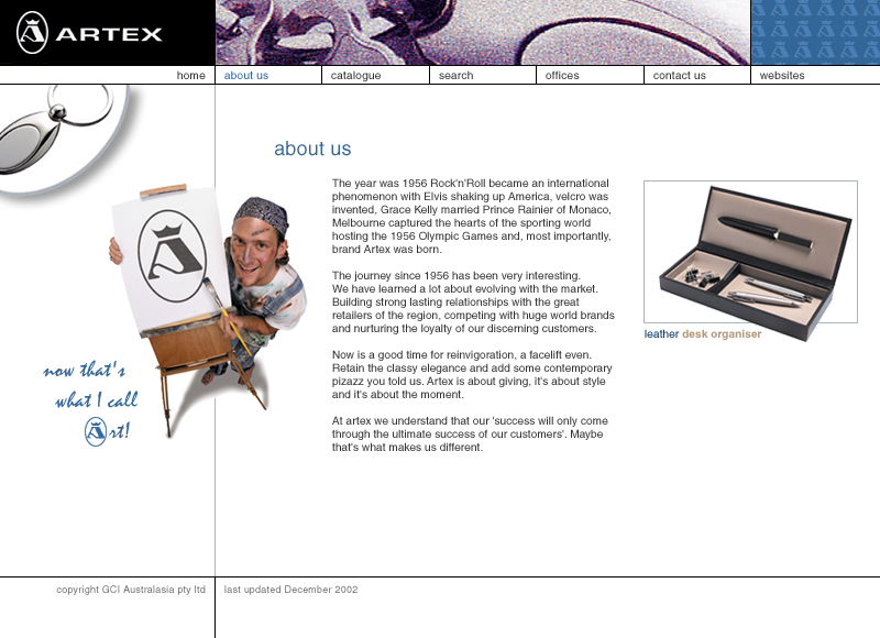 Inoxcrom Artex - Concept development and site design